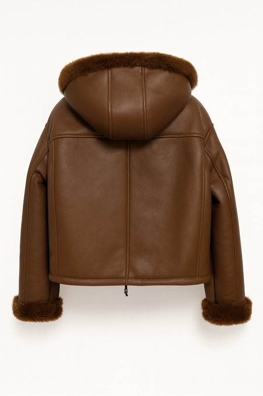 Giubbotto corto in Shearling pelo corto