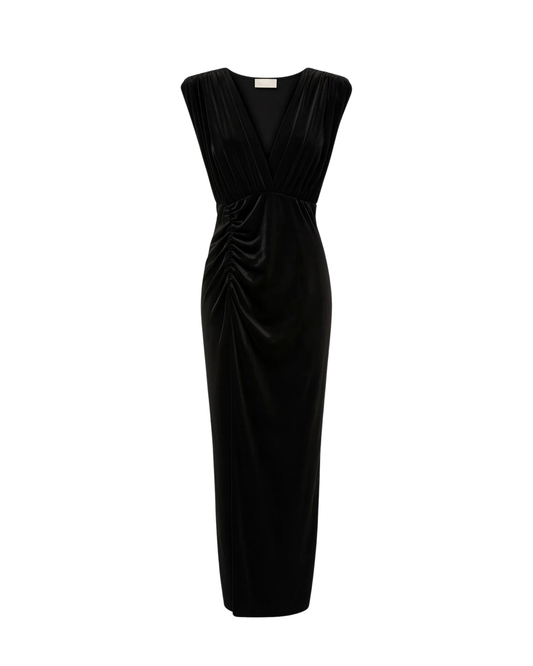 Abito lungo in velluto