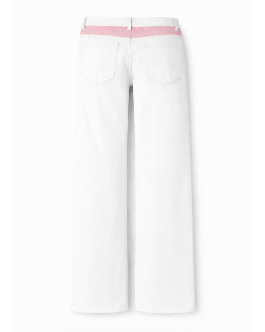 Jeans Wide High suede