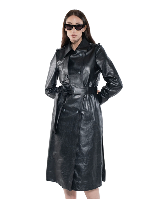 Trench - Black Leather