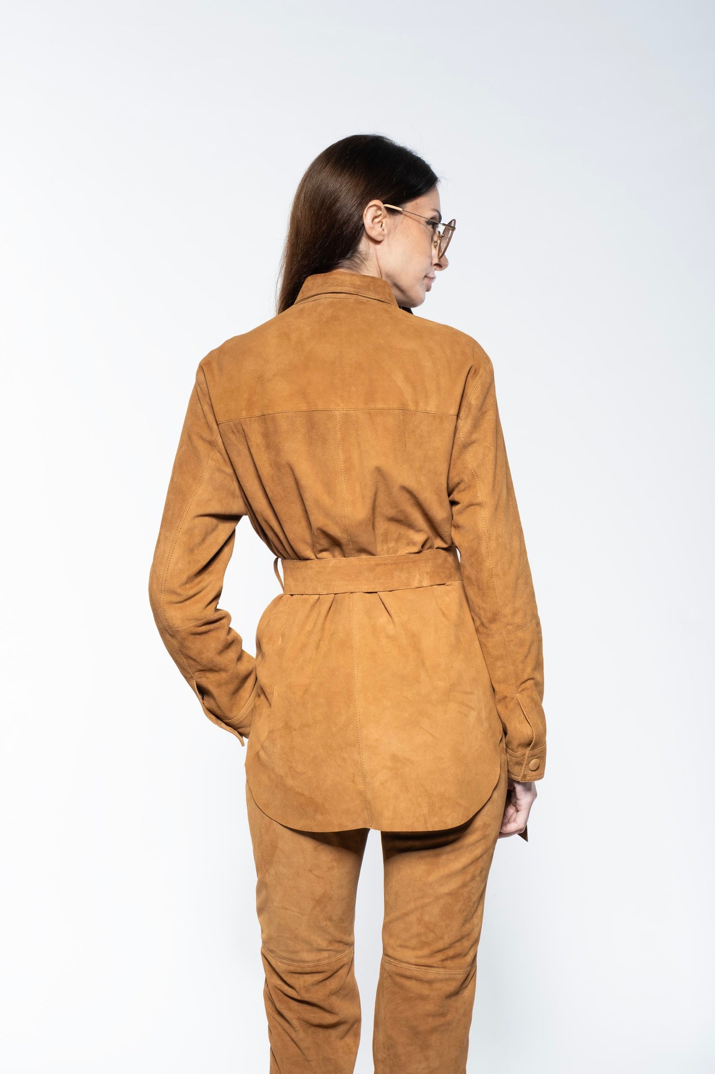 Jacket/Skirt - Tobacco Suede