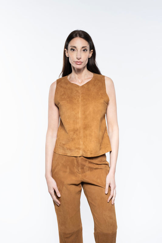 Top - Tobacco Suede