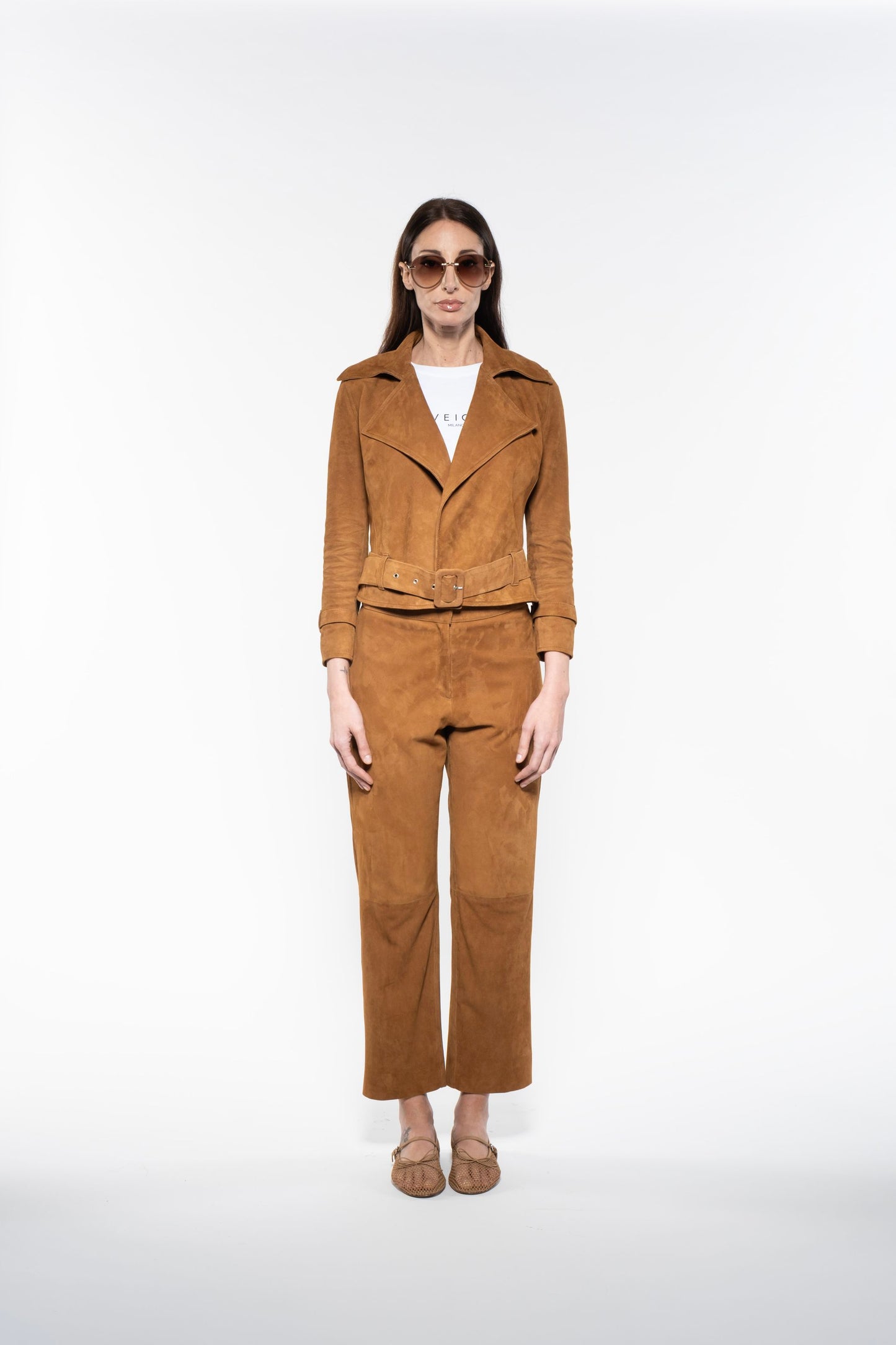 Biker Jacket - Brown Suede