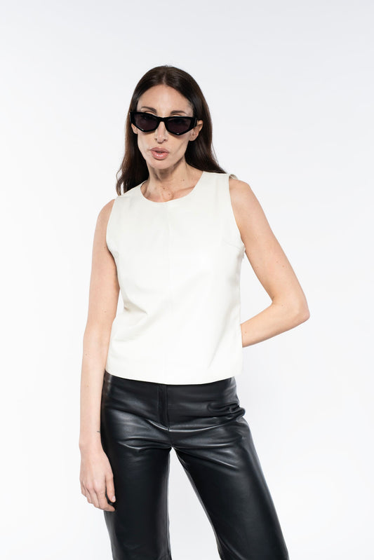 Top - White Leather
