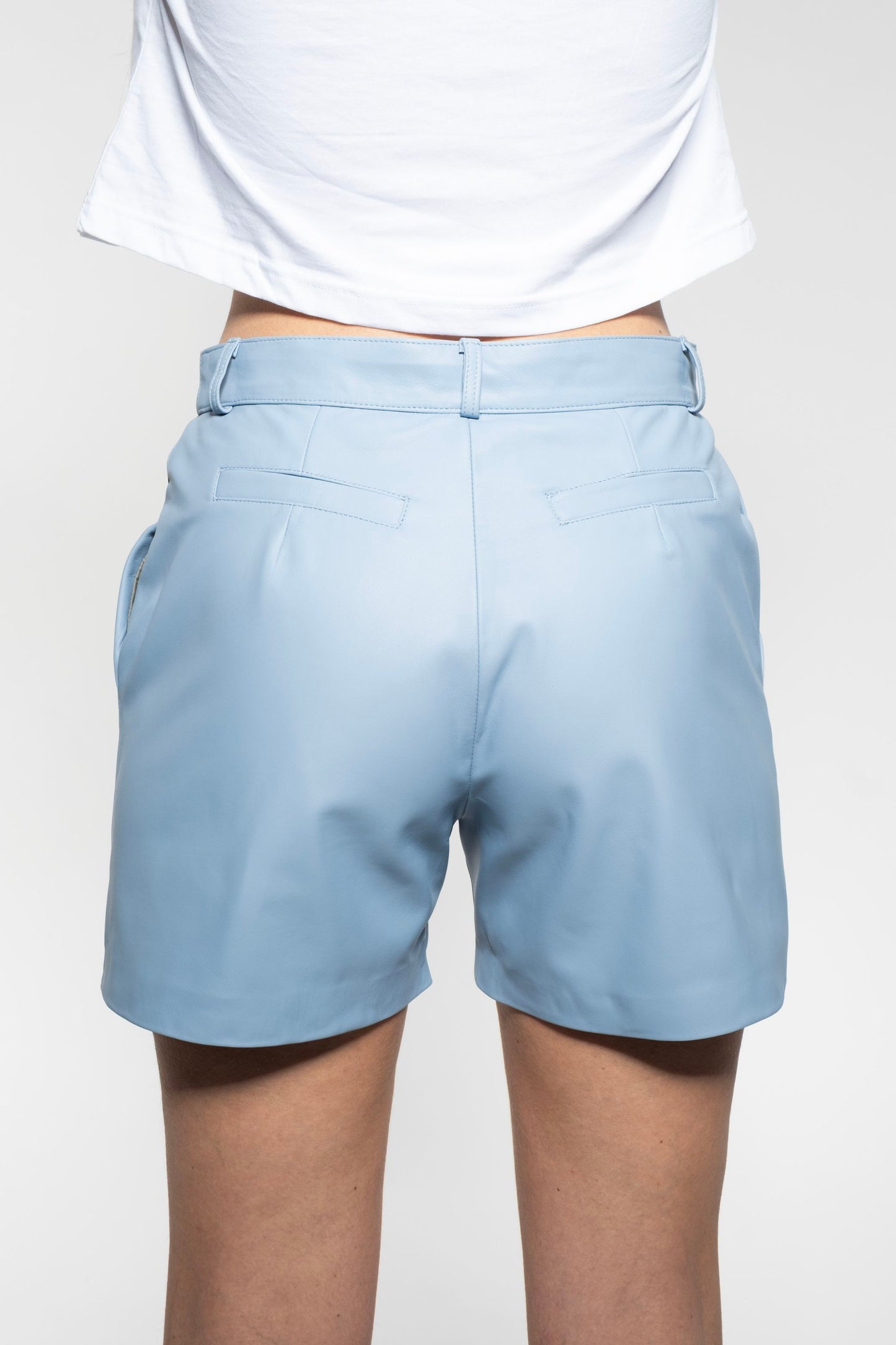 Shorts - Sky Leather