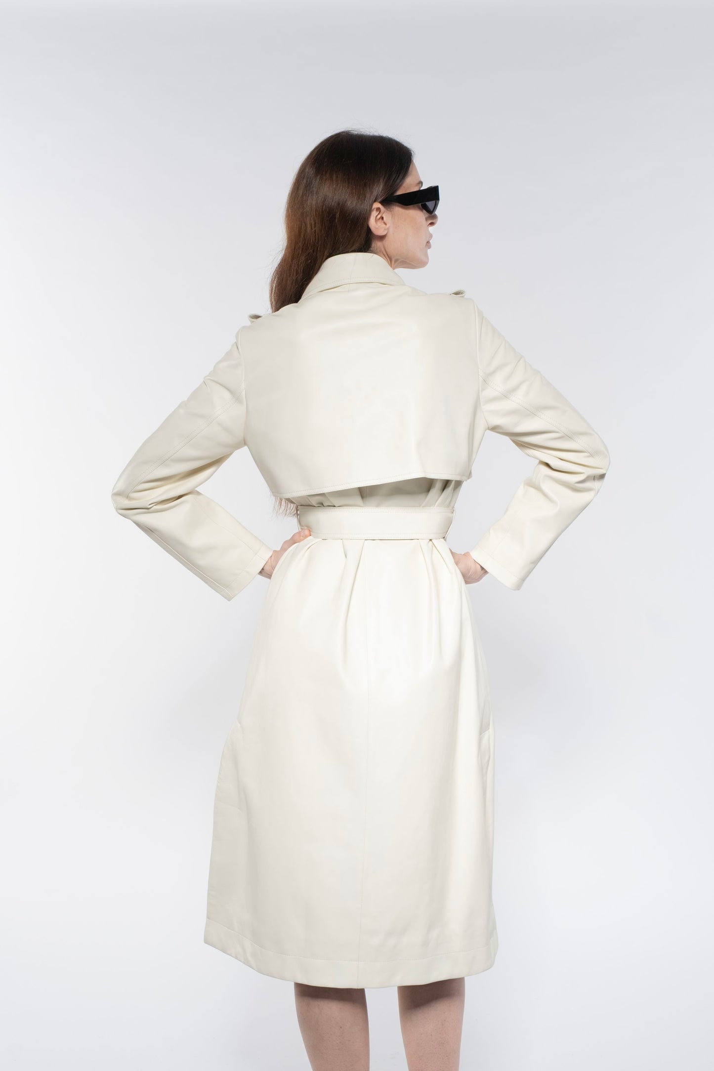 Trench - White Leather