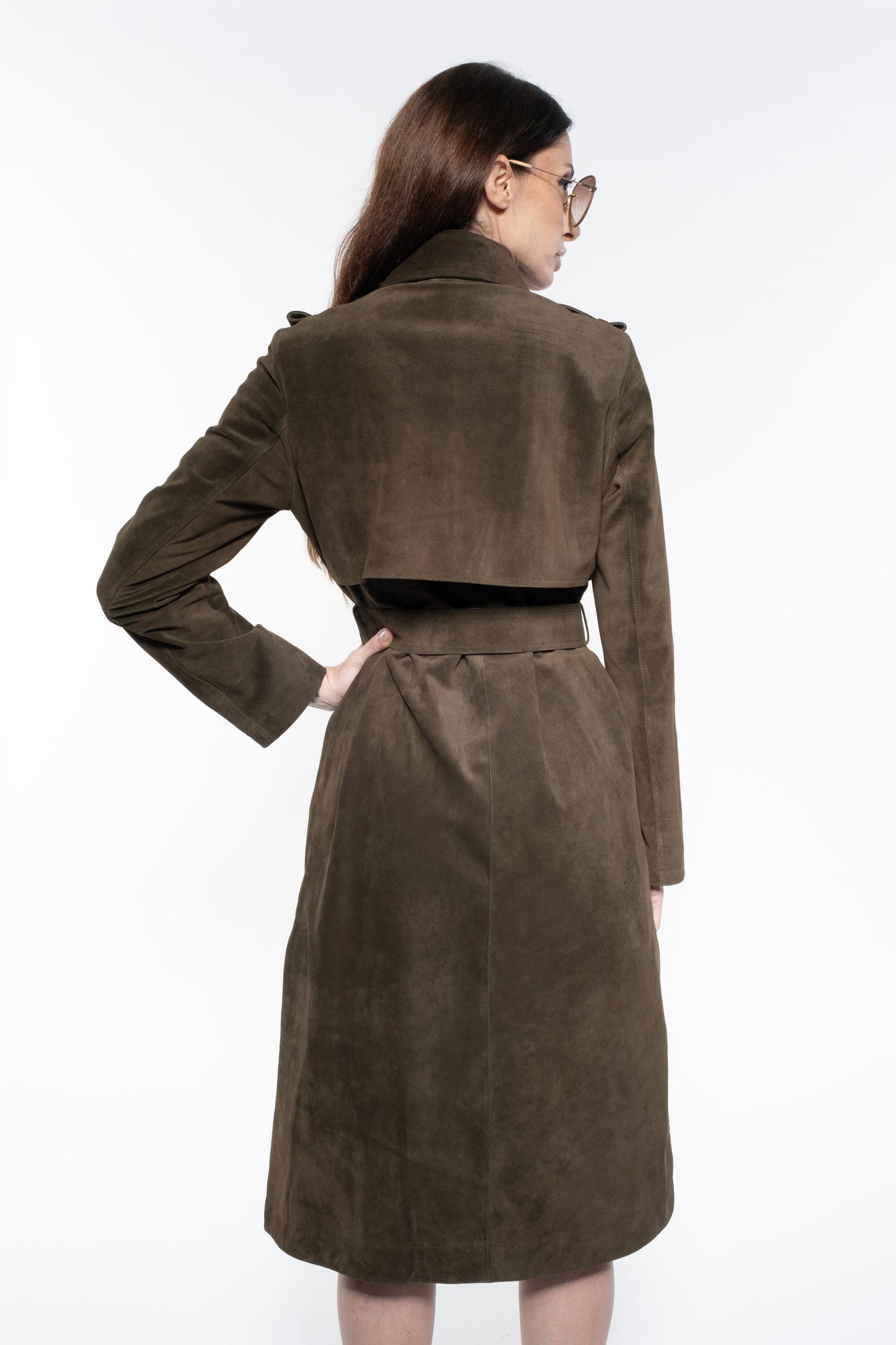 Trench - Olive Suede