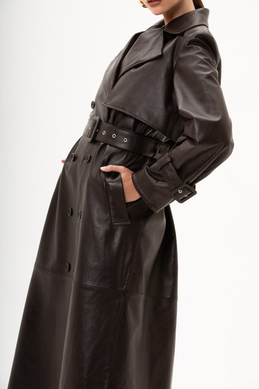 Trench Dark chocolate - Audrey