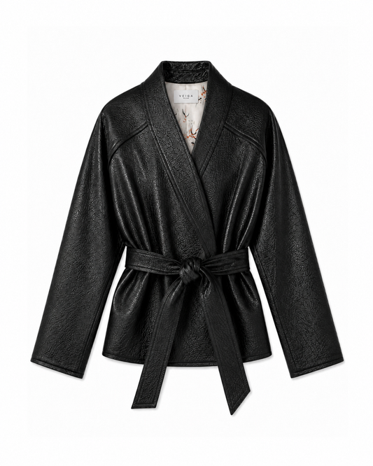 Giacca kimono in pelle Kyoto