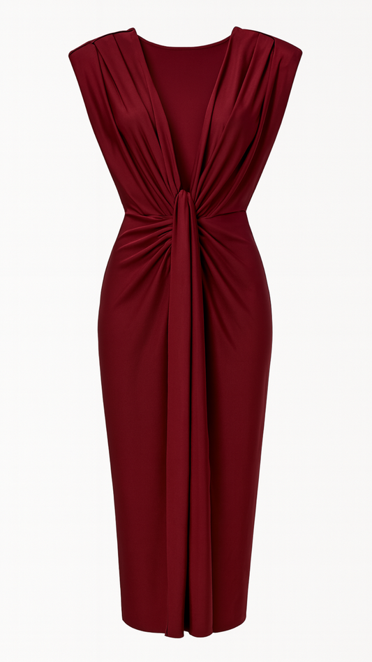 Abito lungo senza maniche