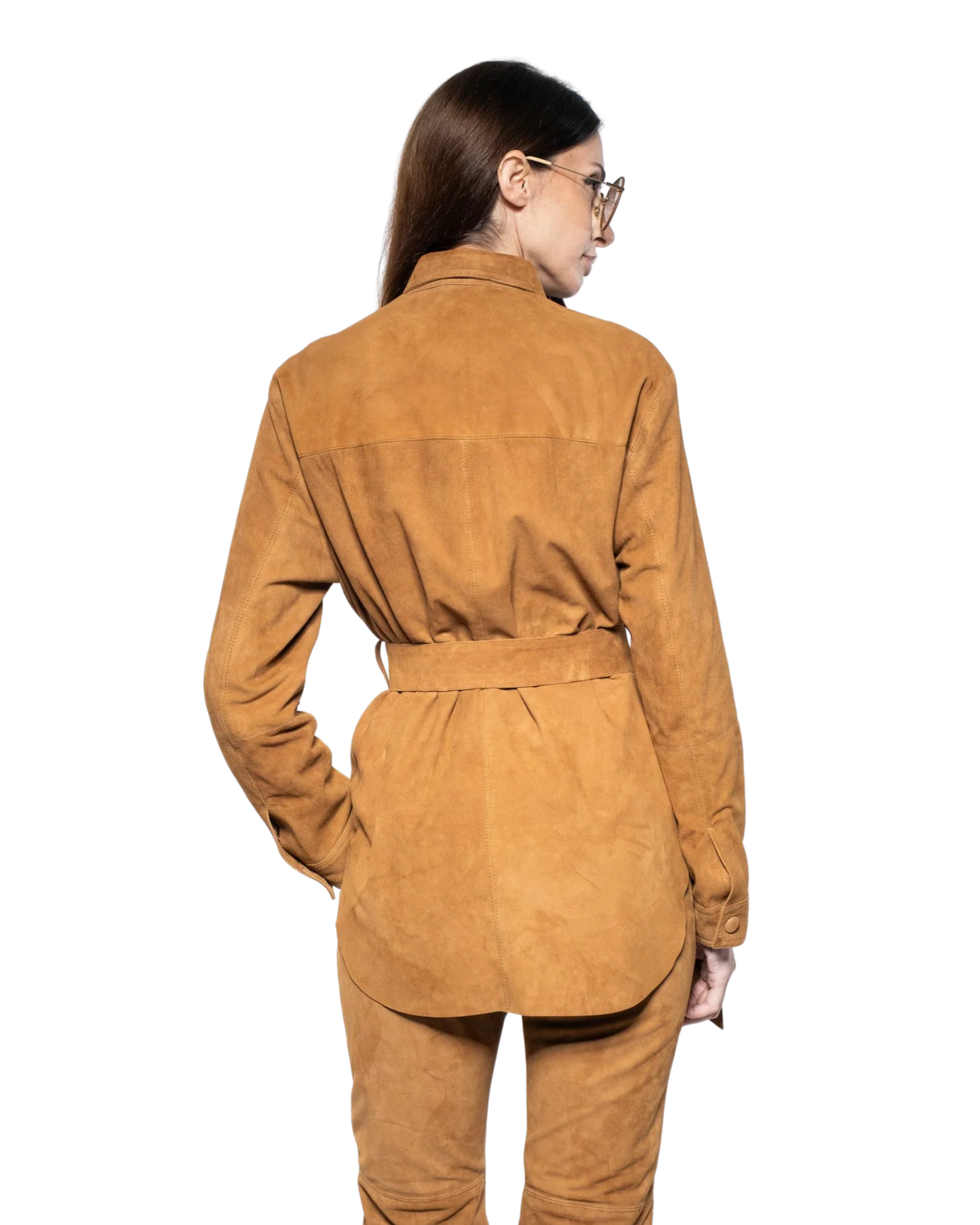 Jacket/Skirt - Tobacco suede