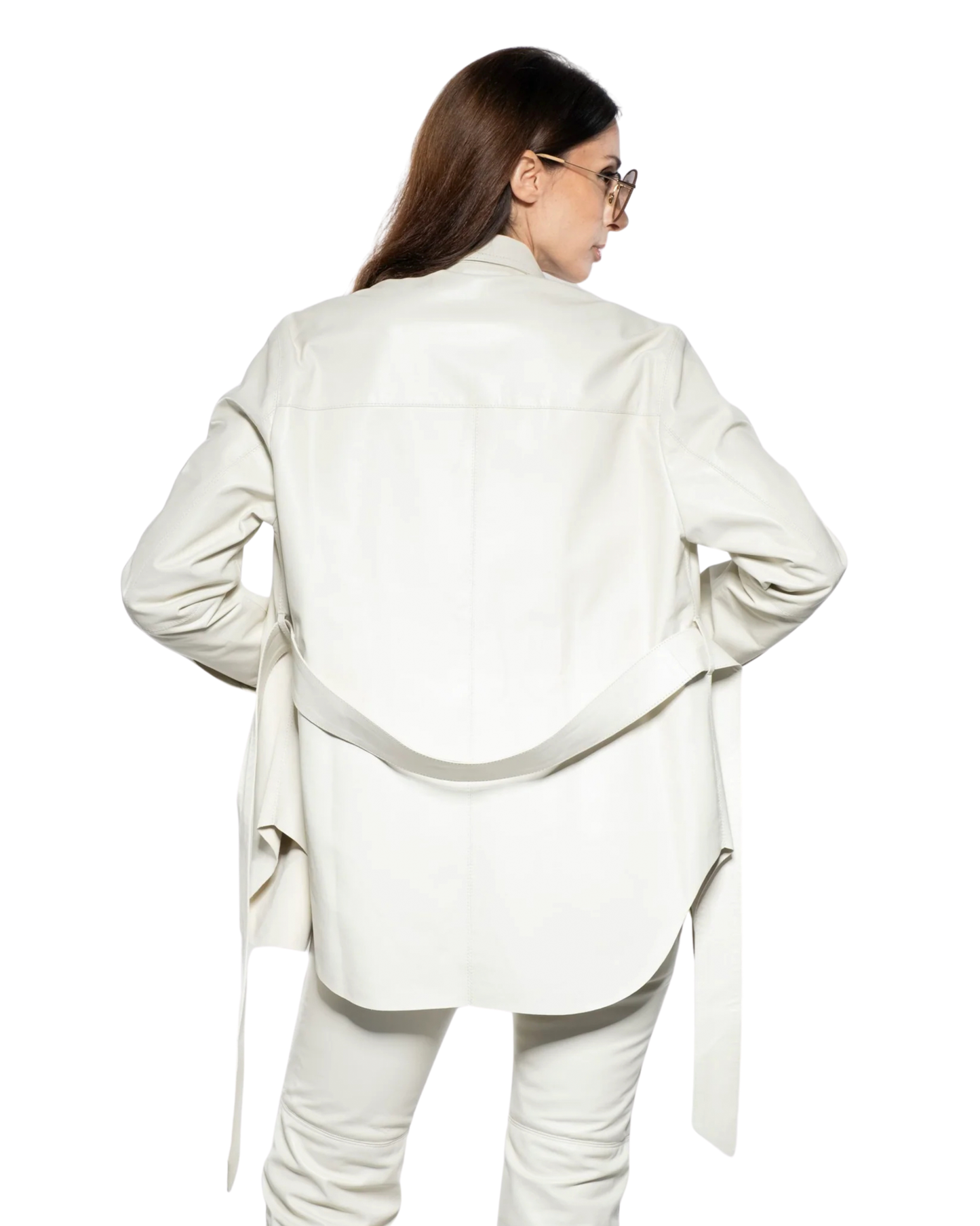 Jacket/Skirt - White Leather