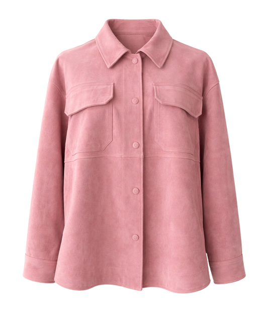 Giacca camicia Suede