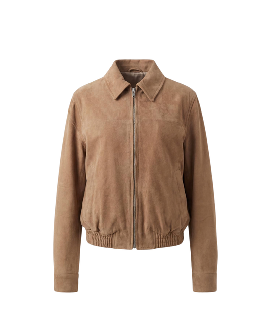 Bomber in morbida pelle