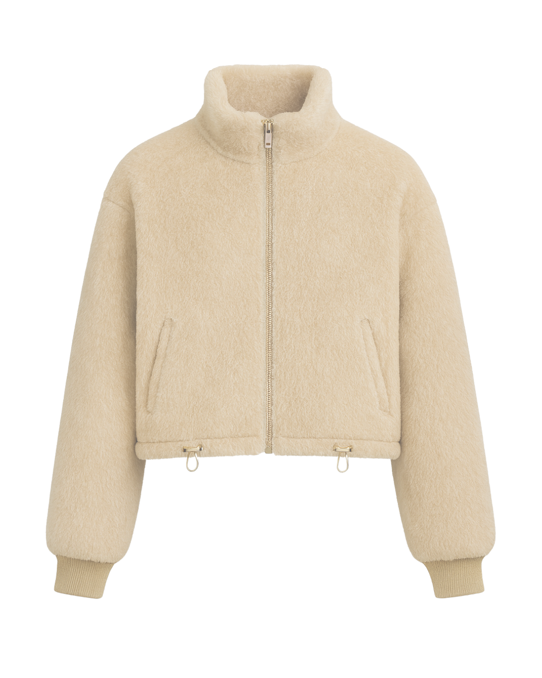 Giubotto corto Shearling double face con cappuccio