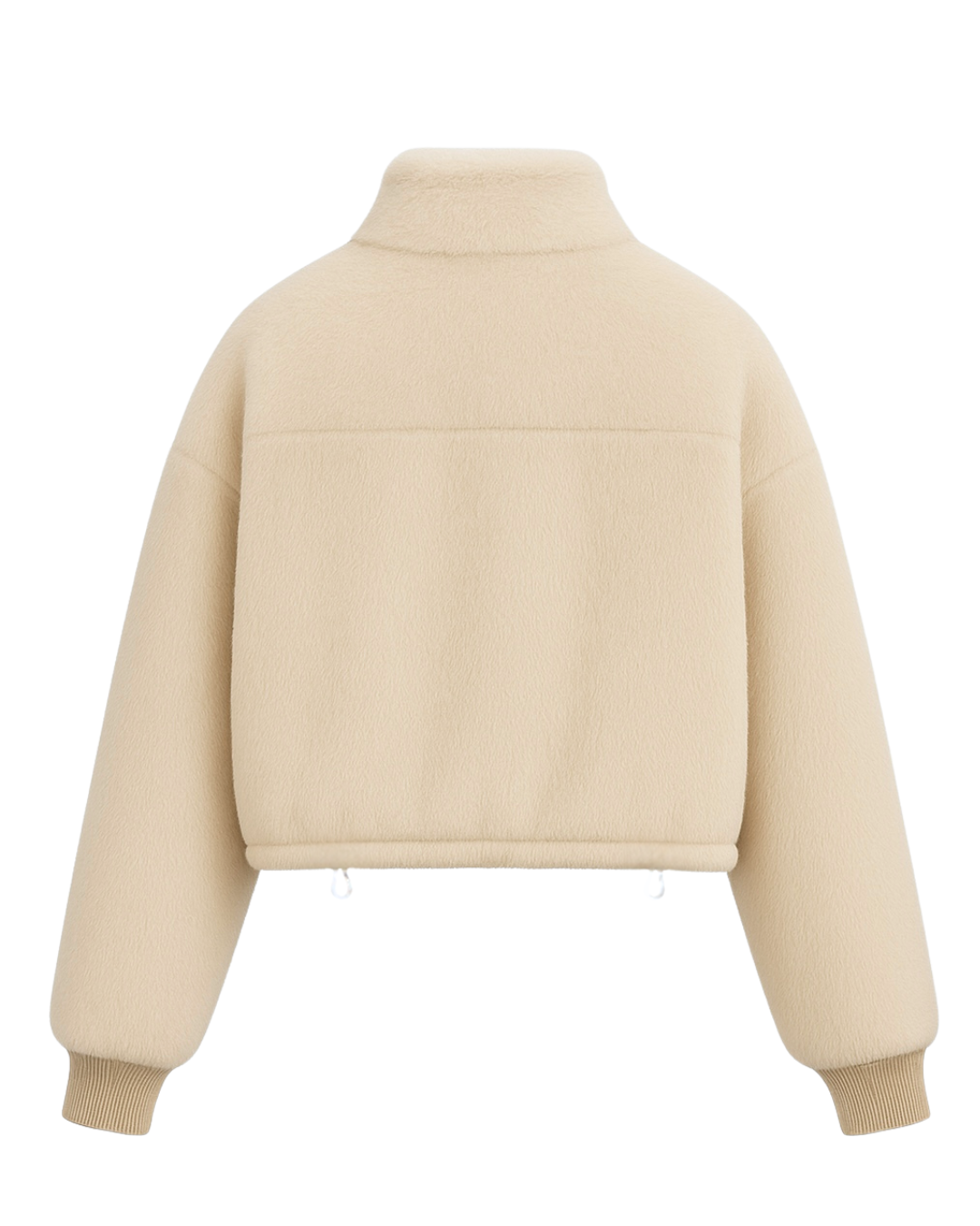 Giubotto corto Shearling double face con cappuccio