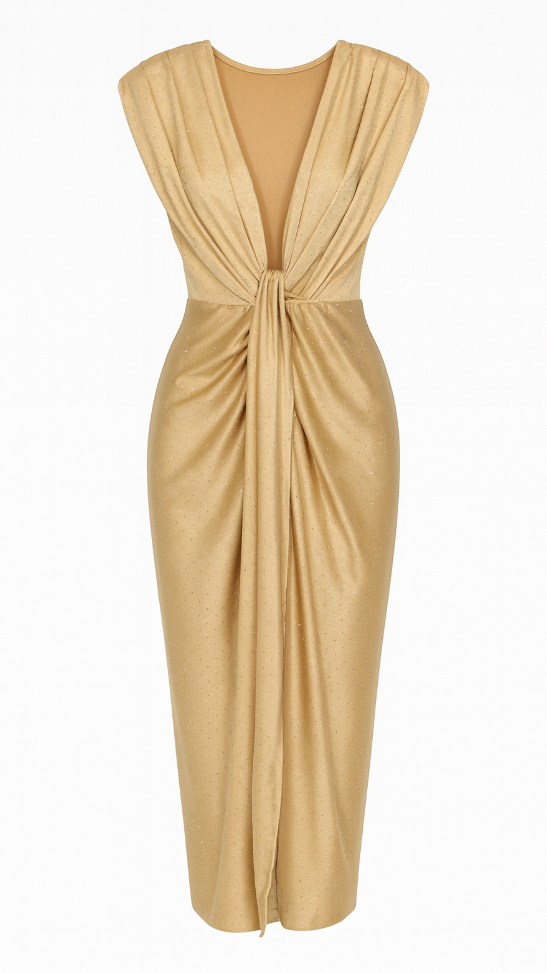 Abito lungo lumière senza maniche