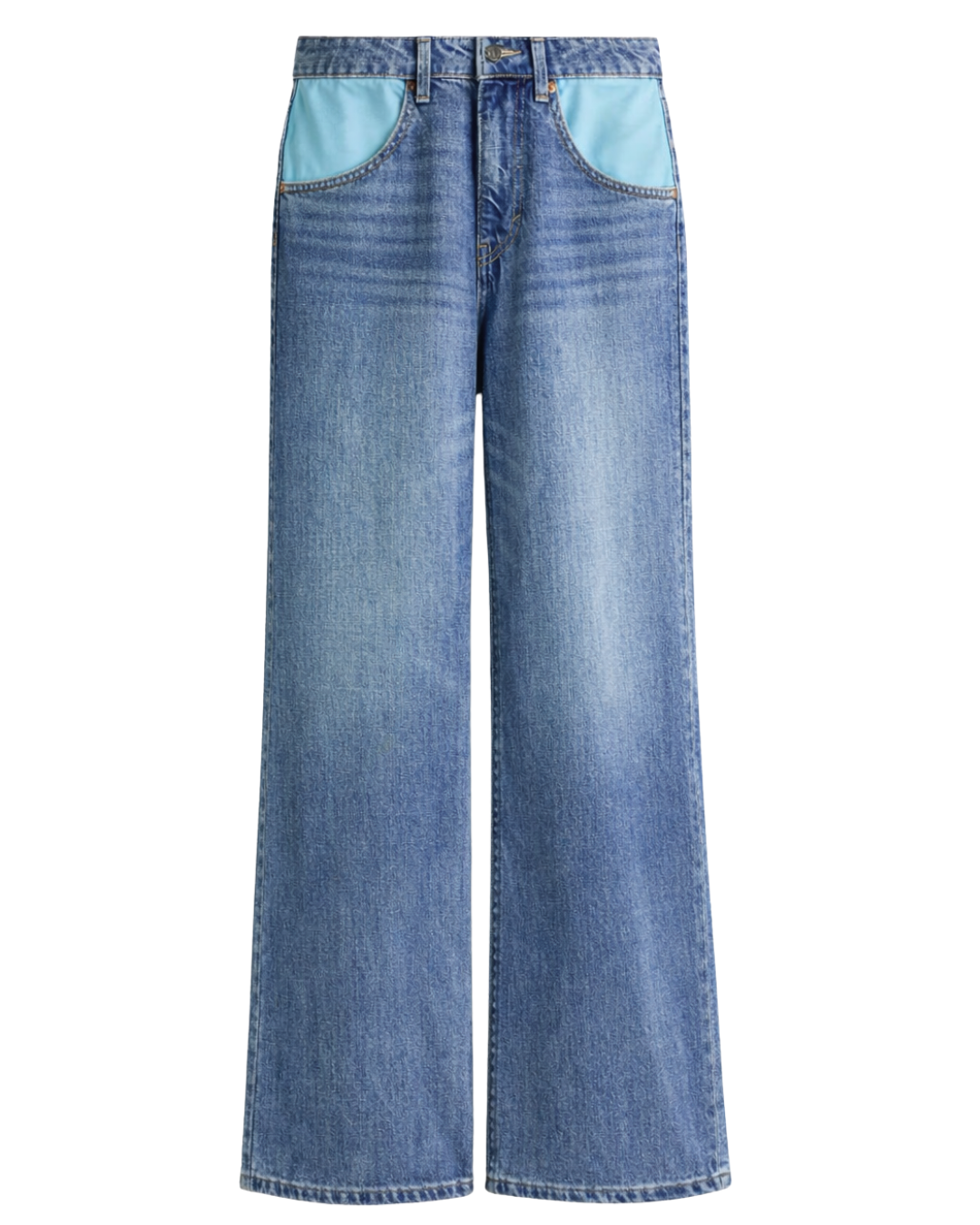 Jeans Wide High Suede