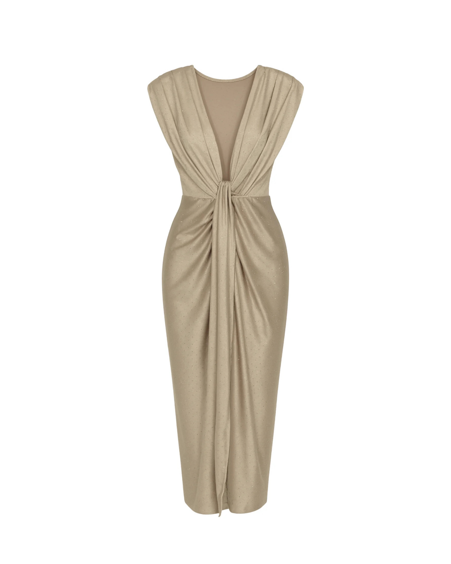 Abito lungo lumière senza maniche