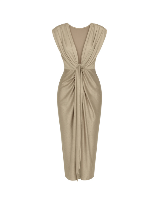 Abito lungo lumière senza maniche