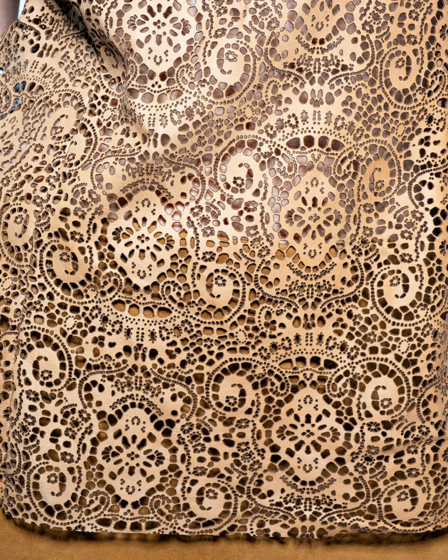 Laser Top - Tobacco Suede