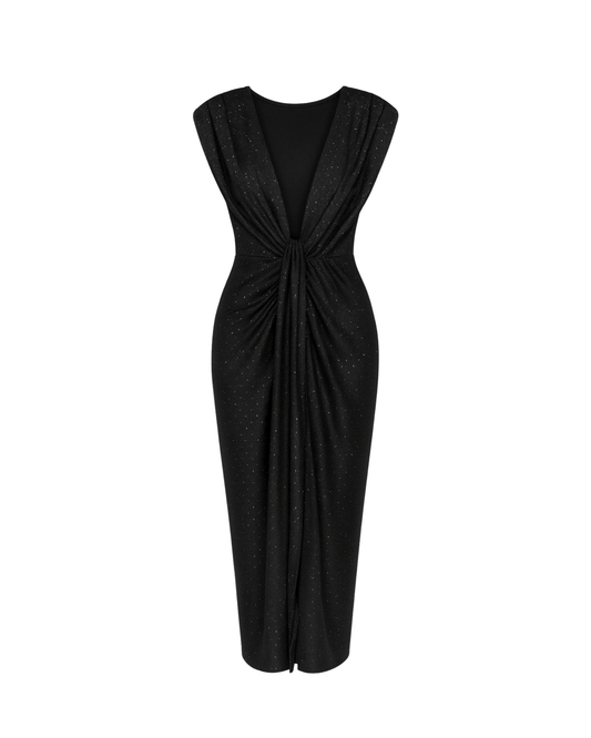 Abito lungo lumière senza maniche