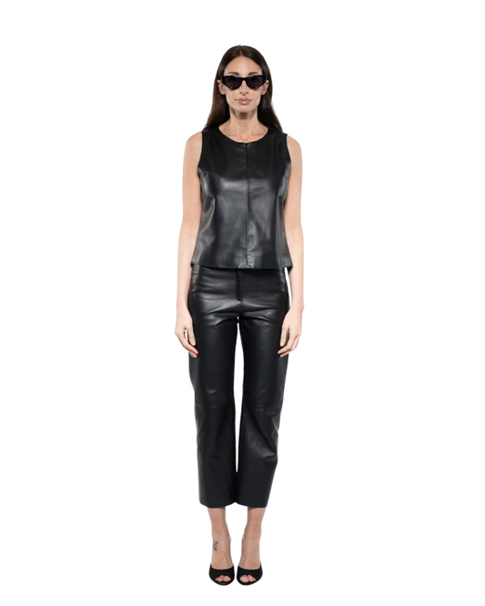 Top - Black Leather