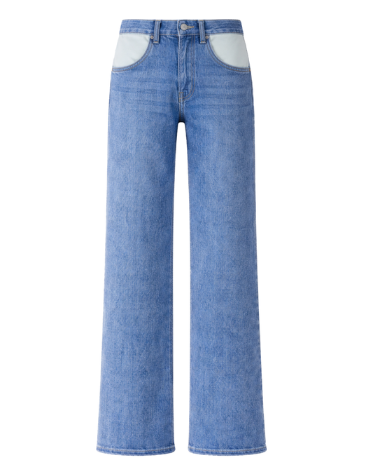 Jeans Wide High suede