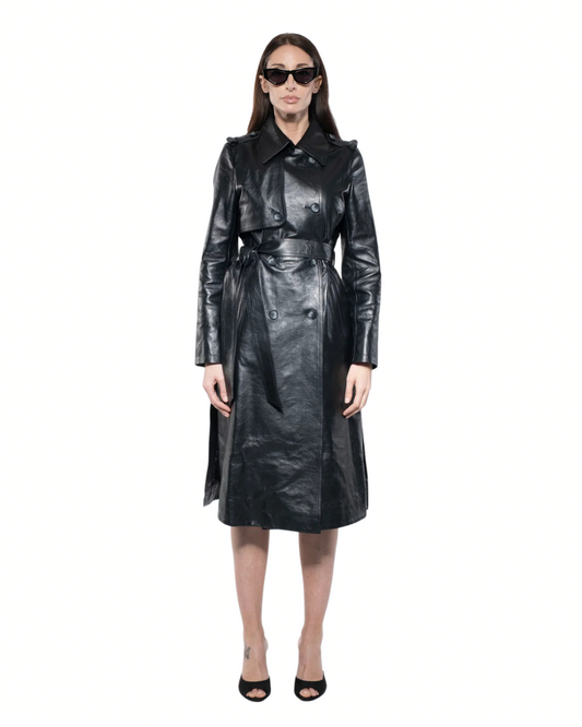 Trench - Black Leather