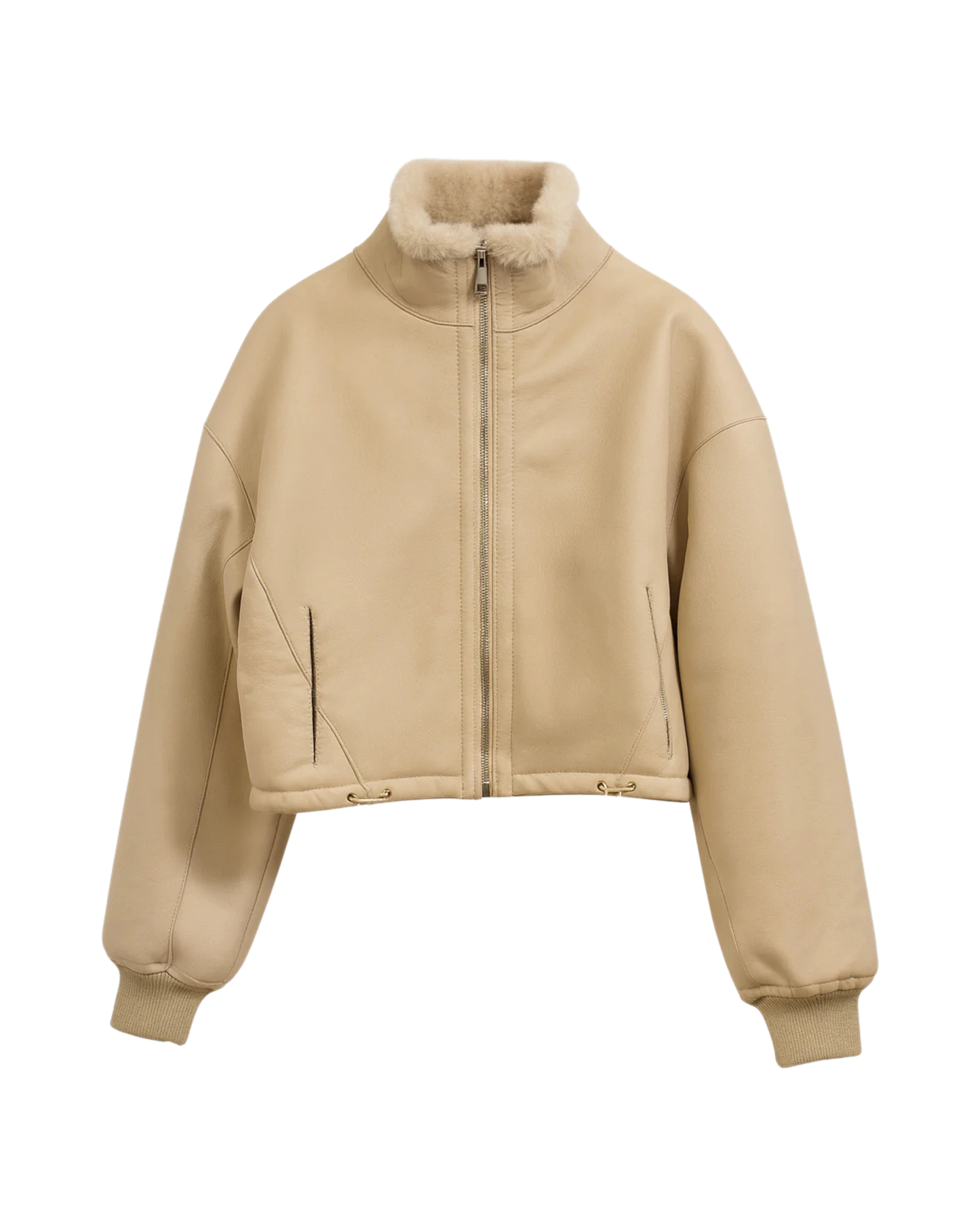 Giubbotto corto Shearling double face pelo corto rasato