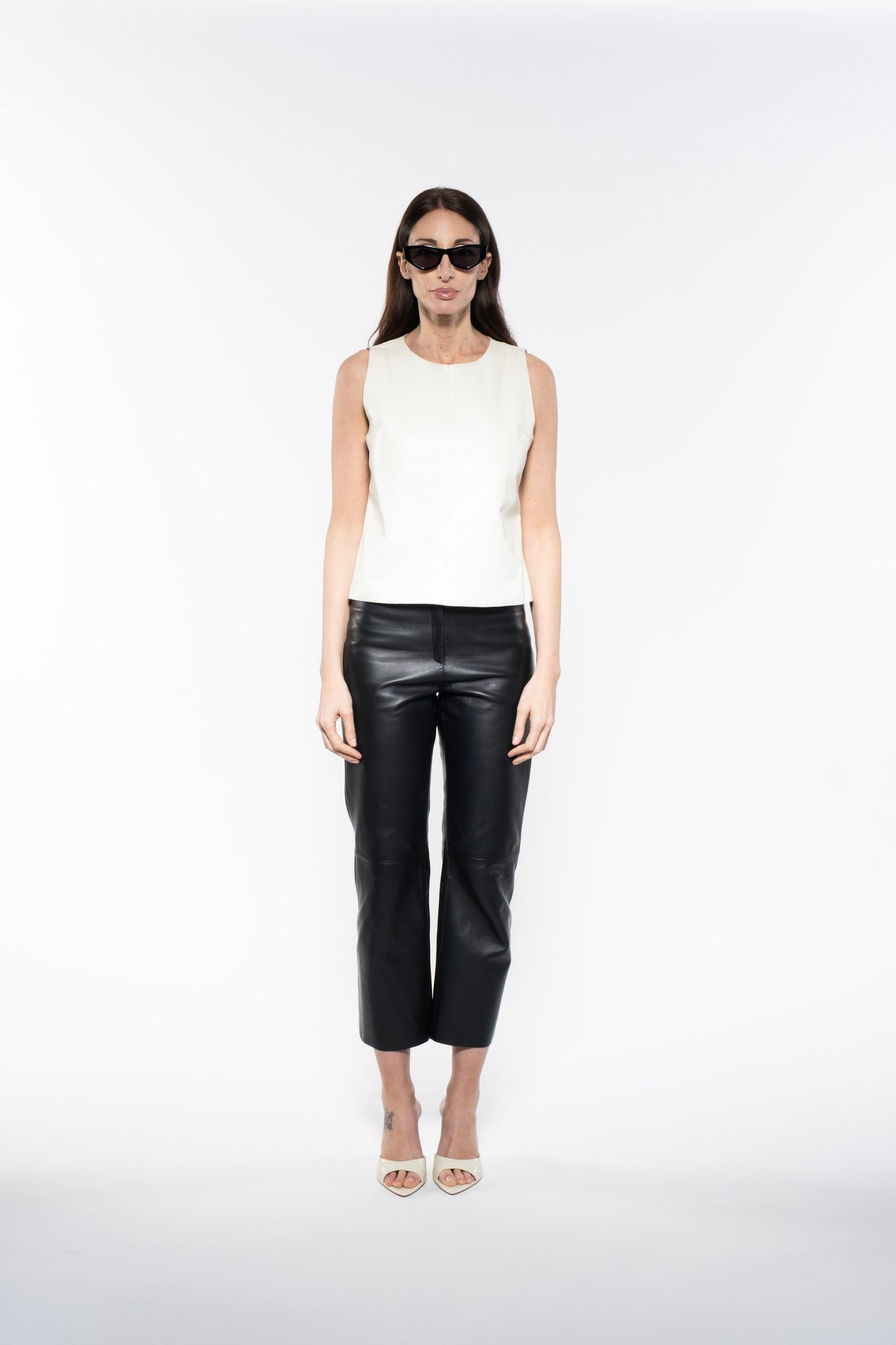 Top - White Leather