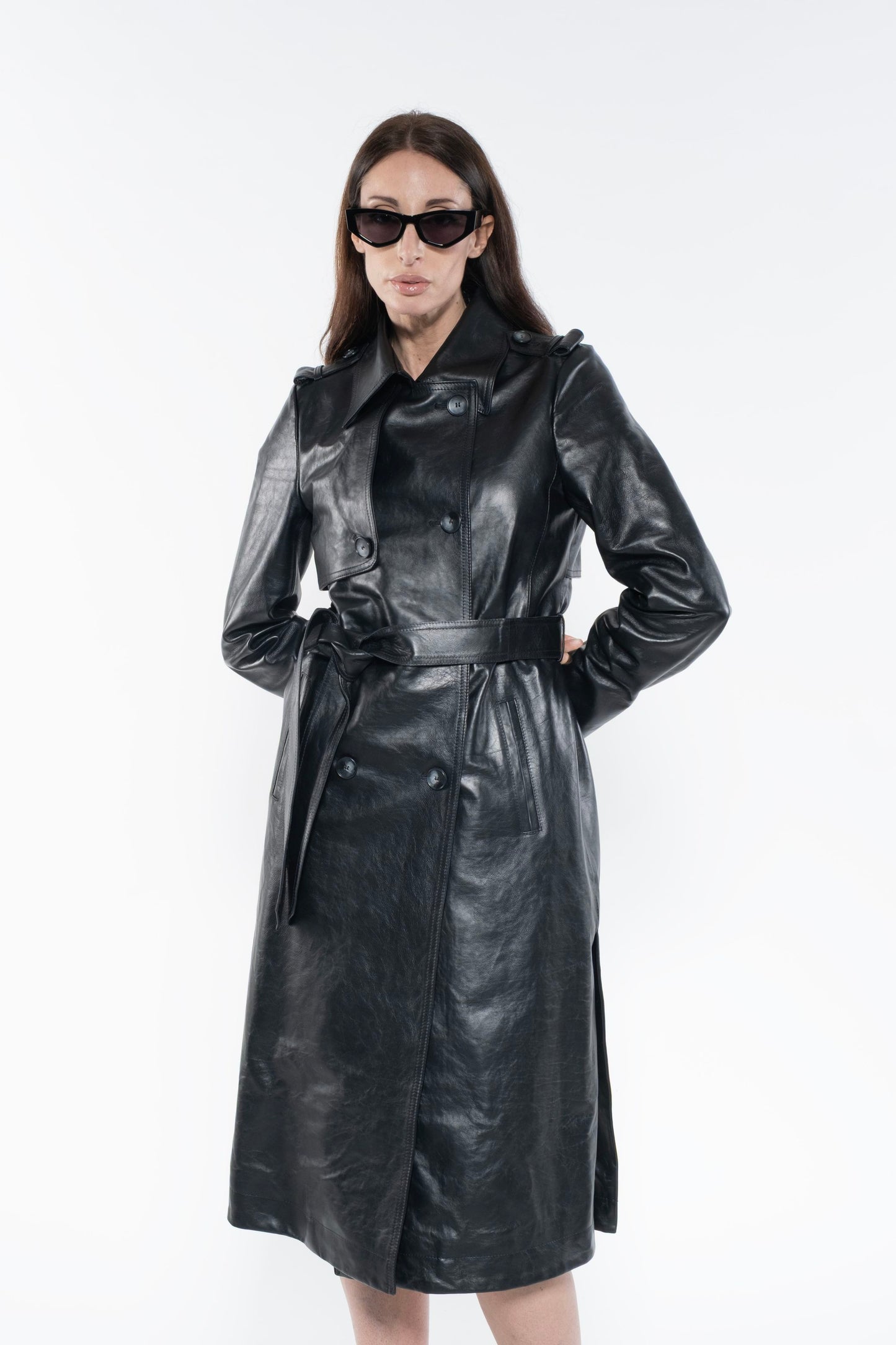 Trench - Black Leather