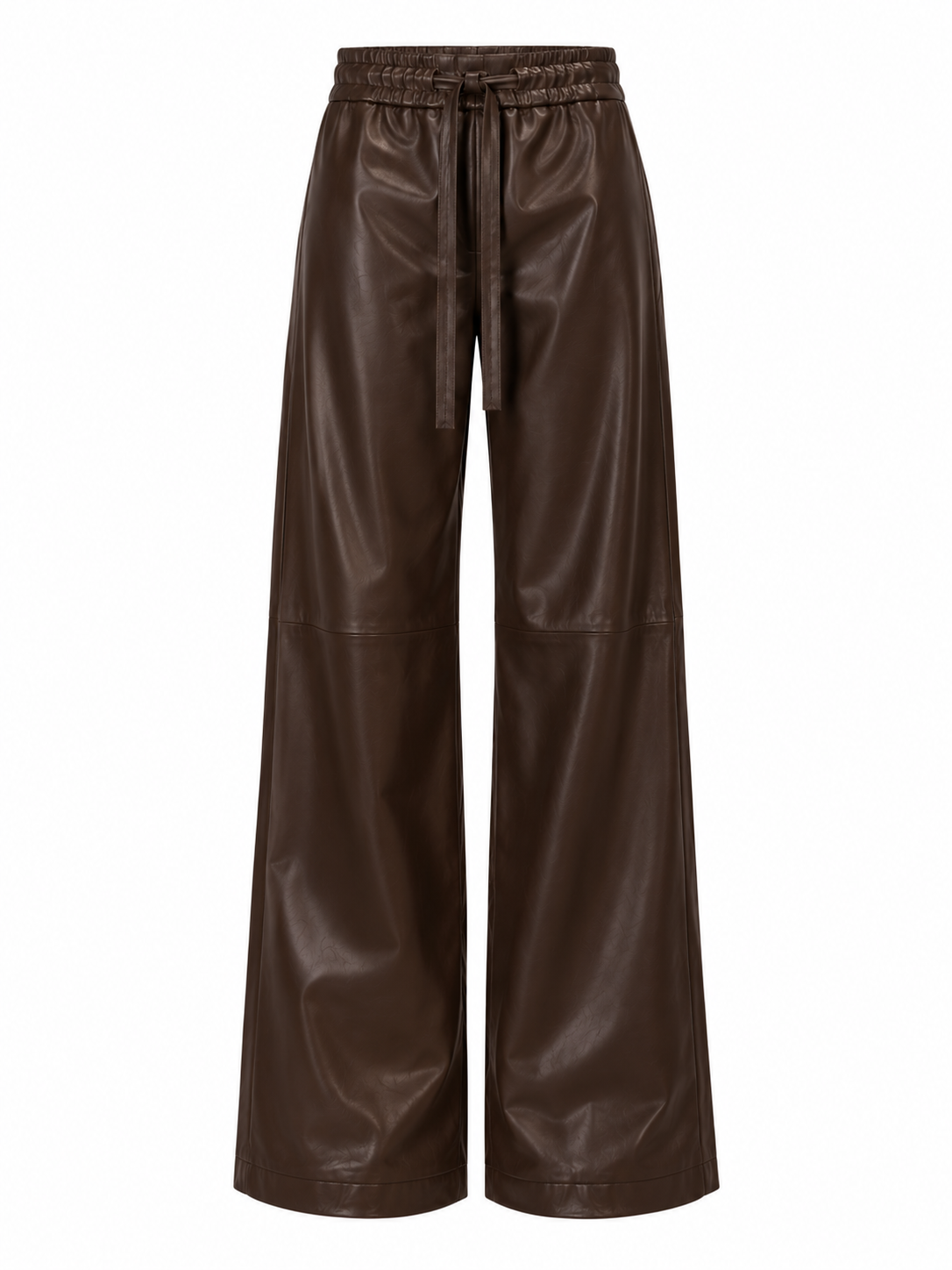 Pantaloni a palazzo in pelle Nara