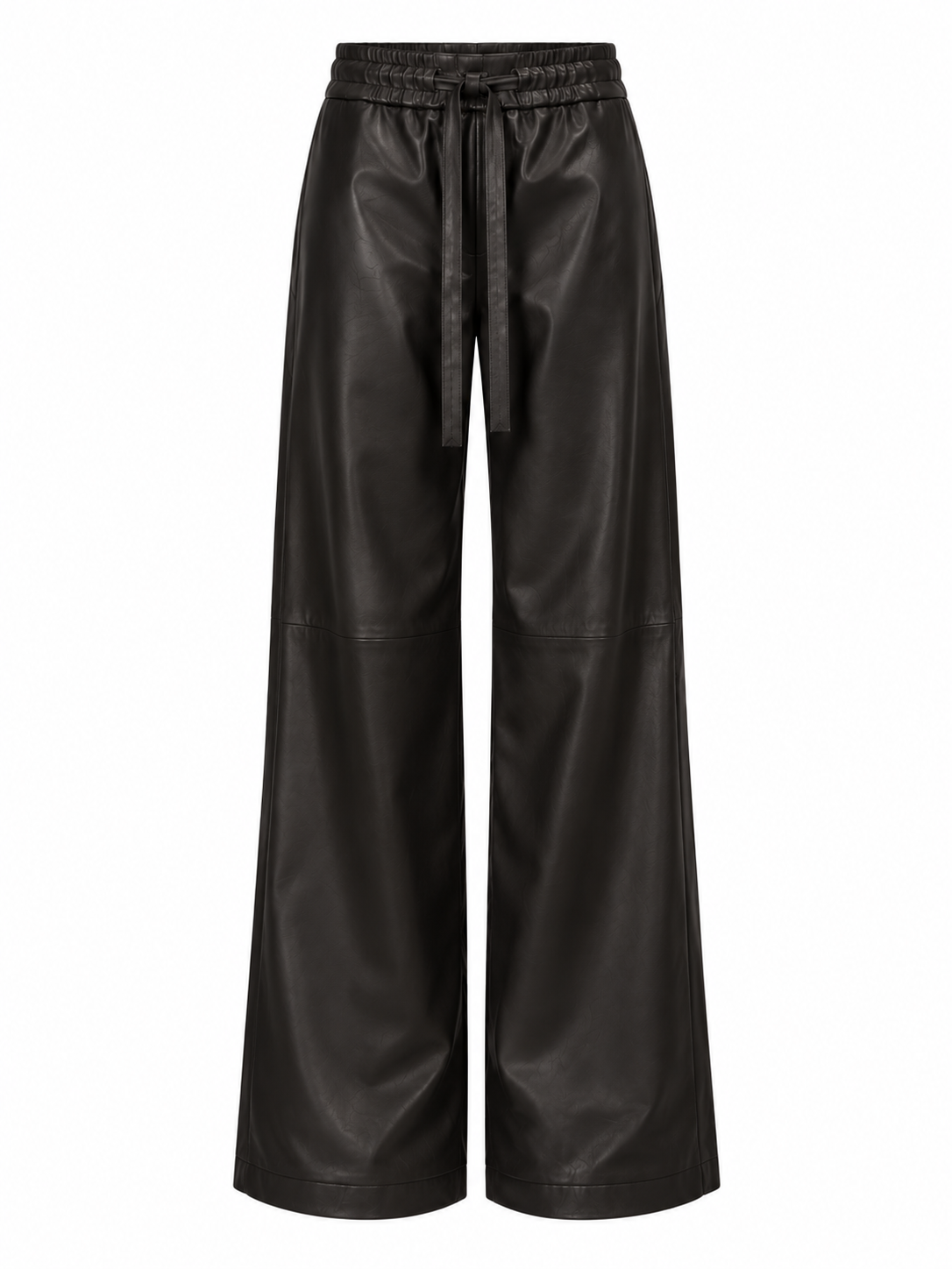 Pantaloni a palazzo in pelle Nara