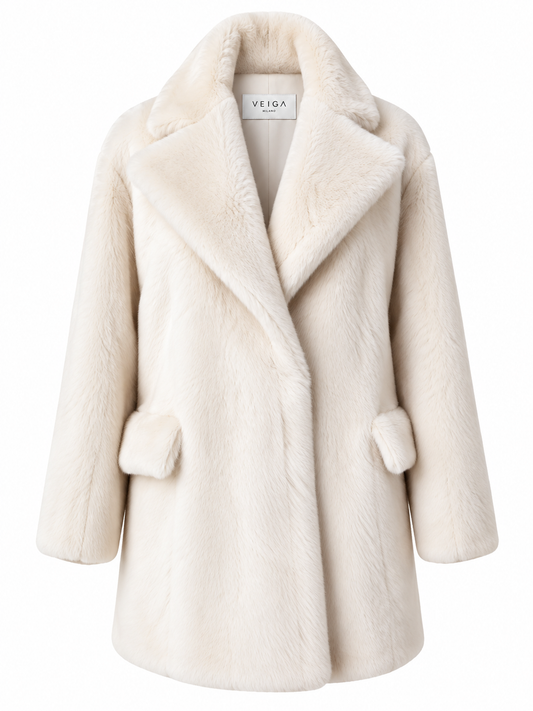 Cappotto corto in shearling Caroline