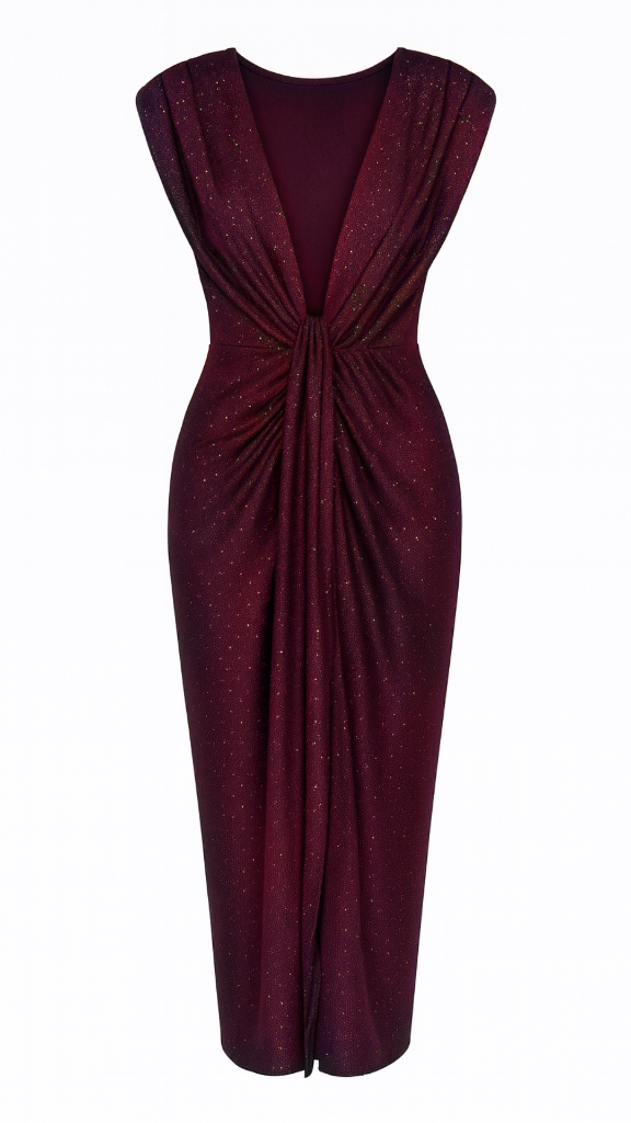 Abito lungo lumière senza maniche